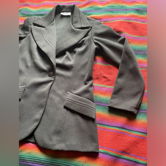 VTG 70’s First Edition Dallas Polyester Blazer. Rad Pointed collar! S/M - Picture 10 of 16